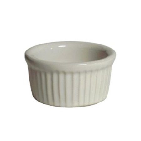 TUXTON CHINA Ramekin Fluted 3.5 oz. - White - 4 Dozen BWX-0352